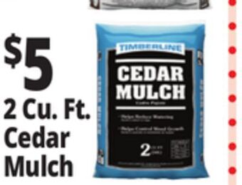 Ocean State Job Lot Timberline cedar mulch, 2 cu ft offer