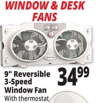 Ocean State Job Lot Penguin 9 twin window fan offer