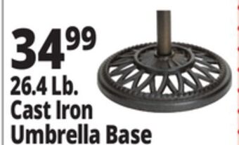 Ocean State Job Lot Cast iron patio umbrella base, 26 lbs offer