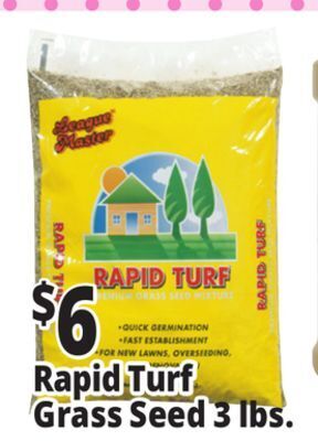 Ocean State Job Lot Rapid turf premium grass seed mixture, 3 lbs offer