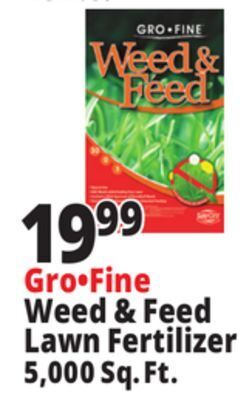 Ocean State Job Lot Gro fine weed & feed fertilizer, 5,000 sq ft offer