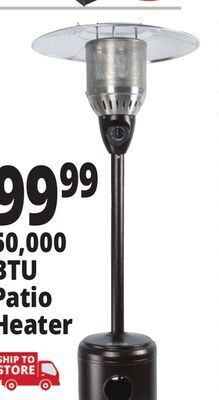 Ocean State Job Lot Premium propane gas patio heater, 50,000 btu offer