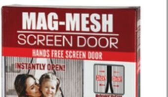 Ocean State Job Lot Deluxe mag-mesh hands free screen door offer