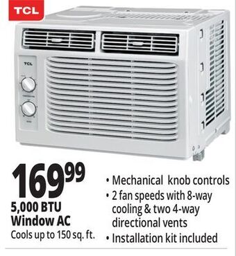 Ocean State Job Lot Tcl 5,000 btu window ac offer
