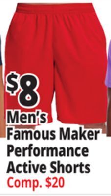 Ocean State Job Lot Men's famous maker performance active shorts offer