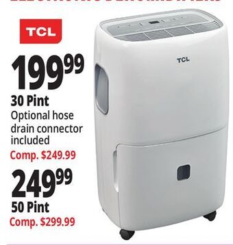 Ocean State Job Lot Tcl dehumidifiers offer