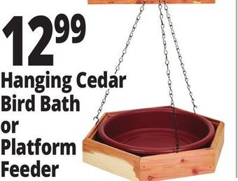 Ocean State Job Lot Cedar bird bath feeder offer