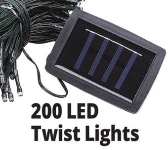 Ocean State Job Lot Solar twist lights, 200 lights offer