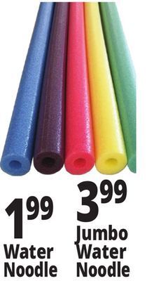 Ocean State Job Lot Assorted pool noodles offer