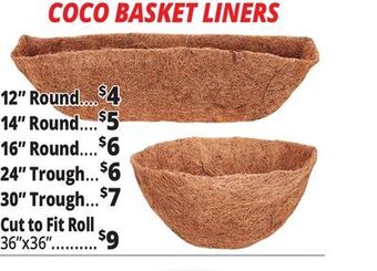 Ocean State Job Lot Coco basket liners offer
