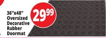 Ocean State Job Lot 36x48 oversized decorative rubber doormat offer