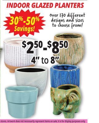 Ocean State Job Lot Indoor glazed planters offer
