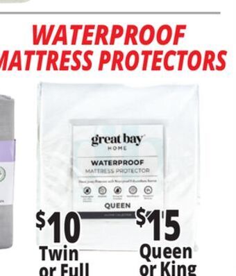 Ocean State Job Lot Waterproof mattress protectors offer