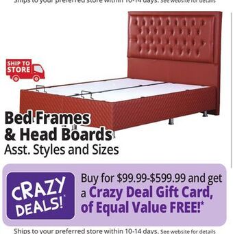 Ocean State Job Lot Bed frames offer