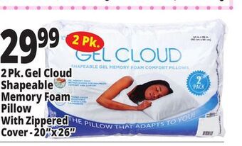 Ocean State Job Lot Purelux shapeable gel memory foam comfort pillows, 2-count offer