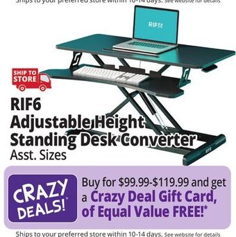 Ocean State Job Lot Rif6 desk converters offer