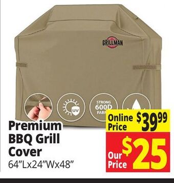 Ocean State Job Lot Premium bbq grill cover offer