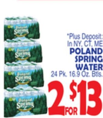 Bravo Supermarkets Poland spring water offer