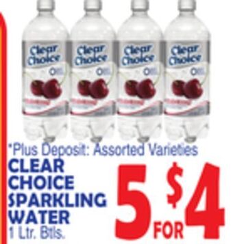 Bravo Supermarkets Clear choice sparkling water offer