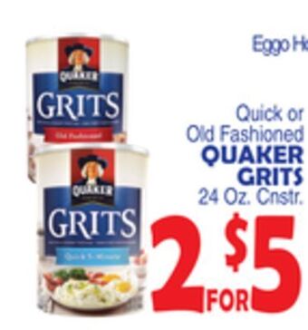 Bravo Supermarkets Quaker grits offer