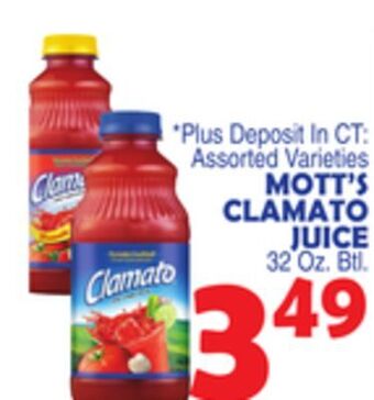 Bravo Supermarkets Mott's clamato juice offer