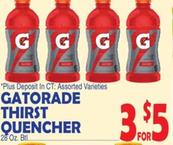 Bravo Supermarkets Gatorade thirst quencher offer