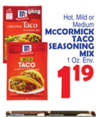 Bravo Supermarkets Mccormick taco seasoning mix offer