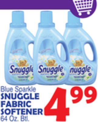 Bravo Supermarkets Blue sparkle snuggle fabric softener offer