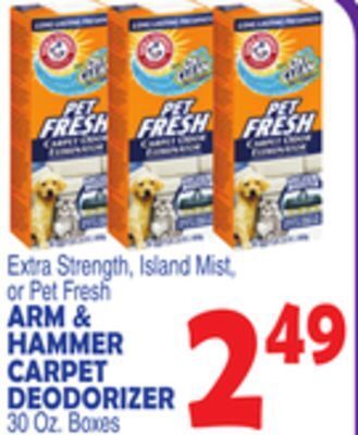 Bravo Supermarkets Arm & hammer carpet deodorizer offer