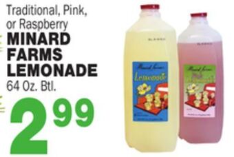 Bravo Supermarkets Minard farms lemonade offer