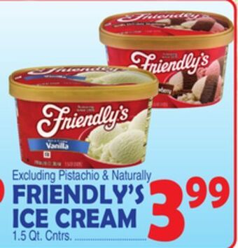 Bravo Supermarkets Friendly's ice cream offer
