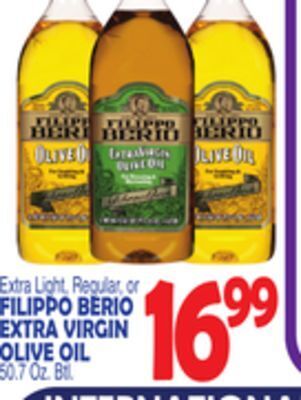 Bravo Supermarkets Filippo berio extra virgin olive oil offer
