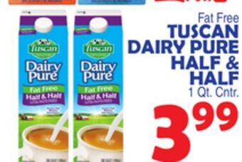 Bravo Supermarkets Tuscan dairy pure half & half offer