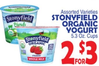 Bravo Supermarkets Stonyfield organic yogurt offer