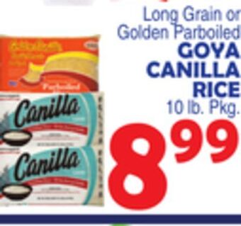 Bravo Supermarkets Goya canilla rice offer