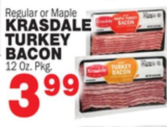 Bravo Supermarkets Krasdale turkey bacon offer