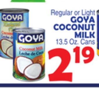 Bravo Supermarkets Goya coconut milk offer