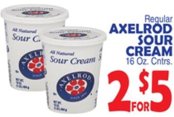 Bravo Supermarkets Axelrod sour cream offer