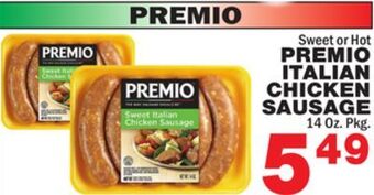 Bravo Supermarkets Italian chicken sausage offer