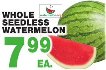 Bravo Supermarkets Whole seedless watermelon offer