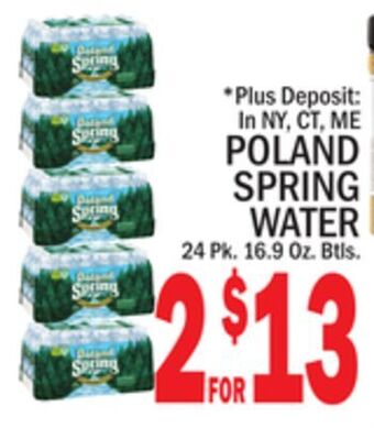 C Town Poland spring water offer