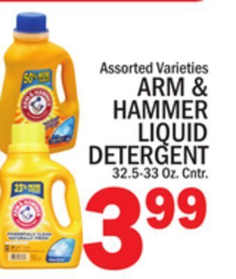 C Town Arm & hammer liquid detergent offer