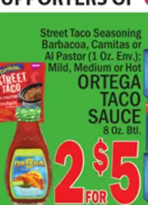 C Town Ortega taco sauce 8 oz. btl. offer
