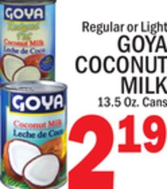 C Town Goya coconut milk offer