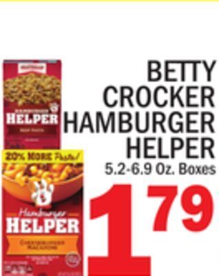 C Town Betty crocker hamburger helper offer
