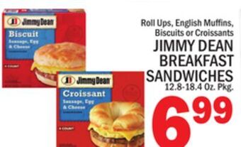 C Town Jimmy dean breakfast sandwiches offer