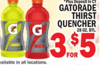 C Town Gatorade thirst quencher offer