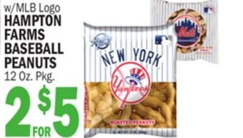C Town Hampton farms baseball peanuts offer