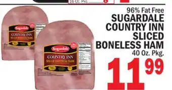 C Town Sugardale country inn sliced boneless ham offer