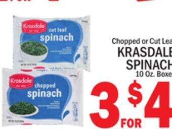 C Town Krasdale spinach offer